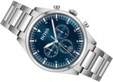 Hugo Boss Pioneer Blue Dial Silver Steel Strap Watch for Men - 1513867 Authentic Buy Shop Now