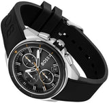 Hugo Boss Volane Grey Dial Black Silicone Strap Watch for Men - 1513953 Authentic Buy Shop Now