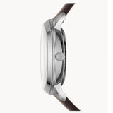 Fossil Neutra Automatic Skeleton White Dial Brown Leather Strap Watch for Men - ME3184 Authentic Buy Shop Now