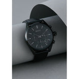 Hugo Boss Champion Black Dial Black Leather Strap Watch for Men - 1513880 Authentic Buy Shop Now