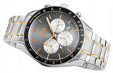 Hugo Boss Trophy Chronograph Grey Dial Silver Steel Strap Watch for Men - 1513634 Authentic Buy Shop Now