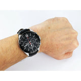 Tommy Hilfiger Luke Quartz Black Dial Black Leather Strap Watch for Men - 1791117 Authentic Buy Shop Now