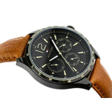 Tommy Hilfiger Gavin Chronograph Quartz Black Dial Brown Leather Strap Watch for Men - 1791470 Authentic Buy Shop Now
