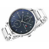 Tommy Hilfiger Chase Multifunction Blue Dial Silver Steel Strap Watch for Men - 1791575 Authentic Buy Shop Now