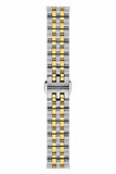 Tissot Ballade Powermatic 80 Mother of Pearl Silver Dial Two Tone Steel Strap Watch For Women - T108.208.22.117.00 Authentic Buy Shop Now