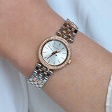 Michael Kors Darci Silver Dial Two Tone Steel Strap Watch for Women - MK3298 Authentic Buy Shop Now