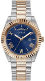 Guess Quartz Blue Dial Two Tone Steel Strap Watch For Men - GW0265G12 Authentic Buy Shop Now