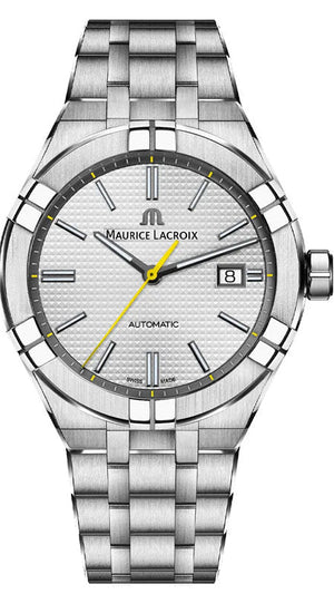 Maurice Lacroix Aikon Automatic Grey Dial Silver Steel Strap Watch For Men - AI6008-SS00F-231-A Authentic Buy Shop Now