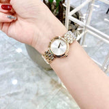 Versace V Flare Diamonds Silver Dial Gold Steel Strap Watch for Women - VEBN00918 Authentic Buy Shop Now