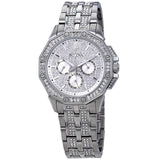 Bulova Crystal Collection Pave Silver Dial with Crystals Silver Steel Strap Watch for Men - 96C134 Authentic Buy Shop Now