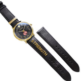 Versace V-Circle Manifesto Edition Black Dial Black Leather Strap Watch for Men - VBQ050017 Authentic Buy Shop Now