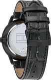 Tommy Hilfiger Brad Chronograph Quartz Grey Dial Grey Leather Strap Watch For Men - 1710388 Authentic Buy Shop Now
