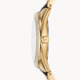Michael Kors Janelle Chronograph Gold Dial Two Tone Steel Strap Watch For Women - MK7133 Authentic Buy Shop Now