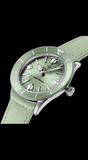 Breitling Superocean Heritage '57 Pastel Paradise Green Dial Green Leather Strap Watch for Women - A10340361L1X1 Authentic Buy Shop Now