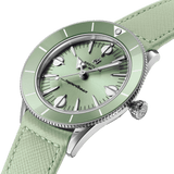 Breitling Superocean Heritage '57 Pastel Paradise Green Dial Green Leather Strap Watch for Women - A10340361L1X1 Authentic Buy Shop Now