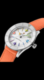 Breitling Superocean Heritage '57 Pastel Paradise White Dial Orange Leather Watch for Women - A10340A11A1X1 Authentic Buy Shop Now