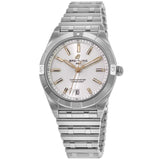 Breitling Chronomat Automatic 36 White Dial Silver Steel Strap Watch for Women - A10380101A2A1 Authentic Buy Shop Now