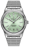 Breitling Chronomat Automatic 36 Diamonds Green Dial Two Tone Steel Strap Watch for Women - A10380591L1A1 Authentic Buy Shop Now