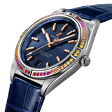 Breitling Chronomat Automatic 36 South Sea Blue Dial Blue Leather Strap Watch for Women - A10380611C1P1 Authentic Buy Shop Now