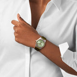 Breitling Chronomat Automatic 36 South Sea Green Dial Green Leather Strap Watch for Women - A10380611L1P1 Authentic Buy Shop Now