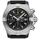 Breitling Avenger Chronograph 45mm Black Dial Black Leather Strap Watch for Men - A13317101B1X1 Authentic Buy Shop Now