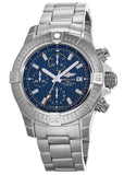 Breitling Avenger Chronograph 45mm Blue Dial Silver Steel Strap Watch for Men - A13317101C1A1 Authentic Buy Shop Now