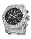 Breitling Avenger Chronograph 43 Black Dial Silver Steel Strap Watch for Men - A13385101B1A1 Authentic Buy Shop Now