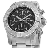 Breitling Avenger Chronograph 43 Black Dial Silver Steel Strap Watch for Men - A13385101B1A1 Authentic Buy Shop Now