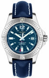 Breitling Colt 41mm Automatic Blue Dial Blue Leather Strap Watch for Men - A1731311.C934.113X.A18BA.1 Authentic Buy Shop Now