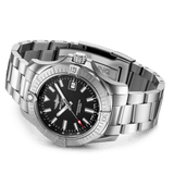 Breitling Avenger Automatic 43mm Black Dial Silver Steel Strap Watch for Men - A17318101B1A1 Authentic Buy Shop Now