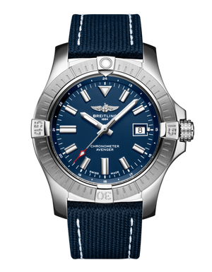 Breitling Avenger Automatic 43 Blue Dial Blue Nylon Strap Watch for Men - A17318101C1X1 Authentic Buy Shop Now