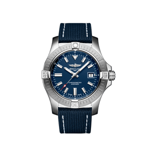 Breitling Avenger Automatic 43 Blue Dial Blue Nylon Strap Watch for Men - A17318101C1X1 Authentic Buy Shop Now