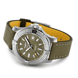 Breitling Avenger Automatic GMT 43 Green Dial Green Nylon Strap Watch for Men - A17318101L1X1 Authentic Buy Shop Now