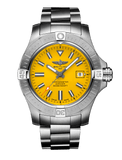 Breitling Avenger Automatic 45mm Seawolf Yellow Dial Silver Steel Strap Strap Watch for Men - A17319101/1A1 Authentic Buy Shop Now