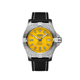 Breitling Avenger Automatic 45 Seawolf Yellow Dial Black Nylon Strap Watch for Men - A17319101I1X1 Authentic Buy Shop Now