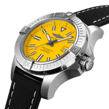 Breitling Avenger Automatic 45 Seawolf Yellow Dial Black Nylon Strap Watch for Men - A17319101I1X1 Authentic Buy Shop Now