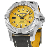 Breitling Avenger Automatic 45 Seawolf Yellow Dial Black Nylon Strap Watch for Men - A17319101I1X1 Authentic Buy Shop Now