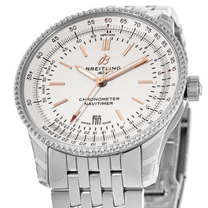 Breitling Navitimer Automatic 41mm White Dial Stainless Steel Mens Watch - A17326211G1A1 Authentic Buy Shop Now