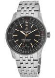 Breitling Navitimer Automatic 41mm Black Dial Silver Steel Strap Watch for Men - A17326241B1A1 Authentic Buy Shop Now