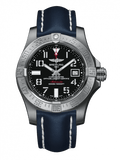 Breitling Avenger II Seawolf Stainless Steel 45mm Blue Leather Strap Mens Watch - A1733110/BC31/112X Authentic Buy Shop Now