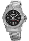 Breitling Avenger II Seawolf 45mm Grey Dial Silver Steel Strap Mens Watch - A1733110/F563 Authentic Buy Shop Now