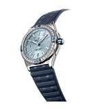 Breitling Super Chronomat Automatic 38 Diamonds Blue Dial Blue Rubber Strap Watch for Women - A17356531C1S1 Authentic Buy Shop Now