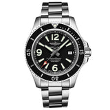 Breitling Superocean Automatic 44mm Black Dial Silver Steel Strap Watch for Men - A17367D71B1A1 Authentic Buy Shop Now