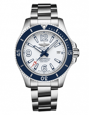 Breitling Superocean 42mm White Dial Silver Steel Strap Watch for Men - A17366D81A1A1 Authentic Buy Shop Now