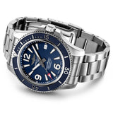 Breitling Superocean Automatic 42mm Blue Dial Silver Steel Strap Watch for Men - A17366D81C1A1 Authentic Buy Shop Now