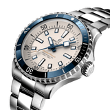 Breitling Superocean Automatic 42 White Dial Green Silver Steel Strap Watch for Men - A17375E71G1A1 Authentic Buy Shop Now
