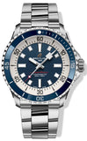Breitling Superocean Automatic 42mm Blue Dial Silver Steel Strap Watch for Men - A17375E71C1A1 Authentic Buy Shop Now
