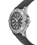 Breitling Colt Automatic 44mm Black Dial Rubber Strap Mens Watch - A1738811/BD44/152S Authentic Buy Shop Now