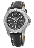 Breitling Colt Automatic 44mm Black Dial Leather Strap Mens Watch - A1738811/BD44/435X Authentic Buy Shop Now