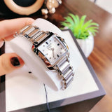 Tissot T Wave Diamonds Mother of Pearl Dial Silver Steel Strap Watch for Women - T02.1.285.74 Authentic Buy Shop Now